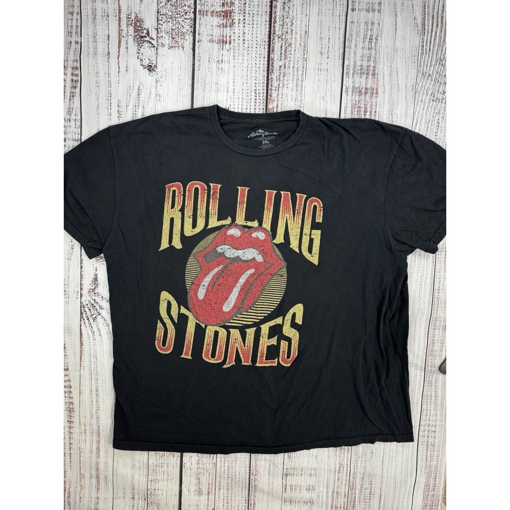 The Rolling Stones Graphic T-Shirt Men's Short Sleeve Pop Art Tongue Size 2XL